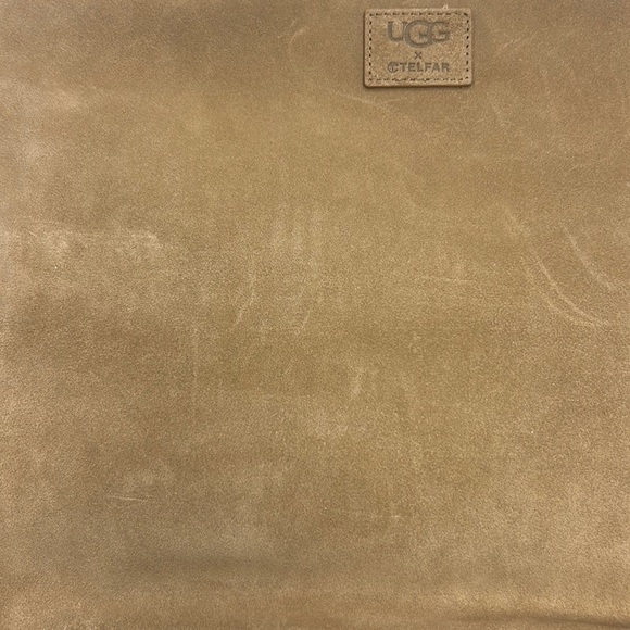 Ugg‎ Telfar Medium Shearling Bag Tote Travel Shopping Purse Brown Designer NEW - Picture 10 of 16